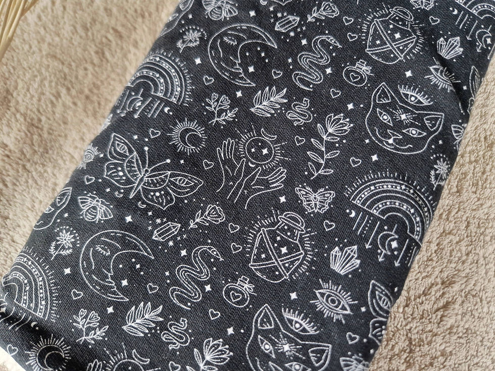 Miniature : Snood femme réversible Esotérique – moumoute coton bio