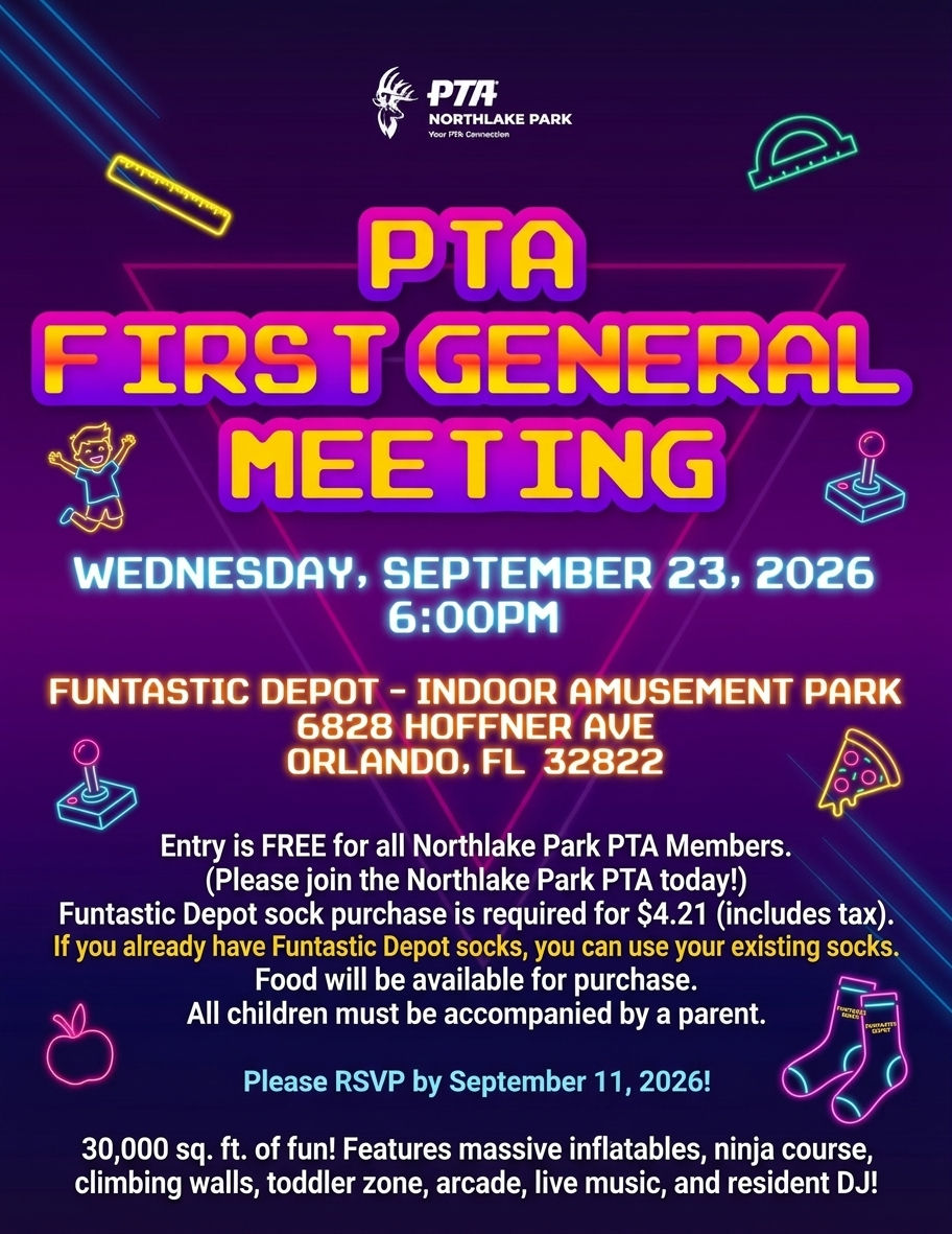 NLP Funtastic Depot Night & PTA General Meeting