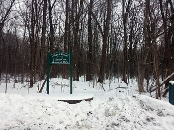 The Wood Street park entrance