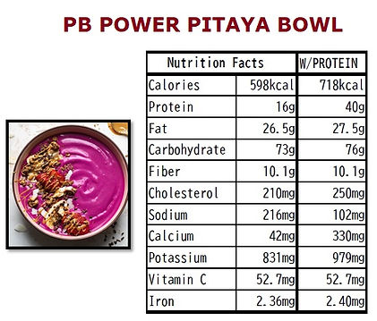 PB POWER PITAYA BOWL