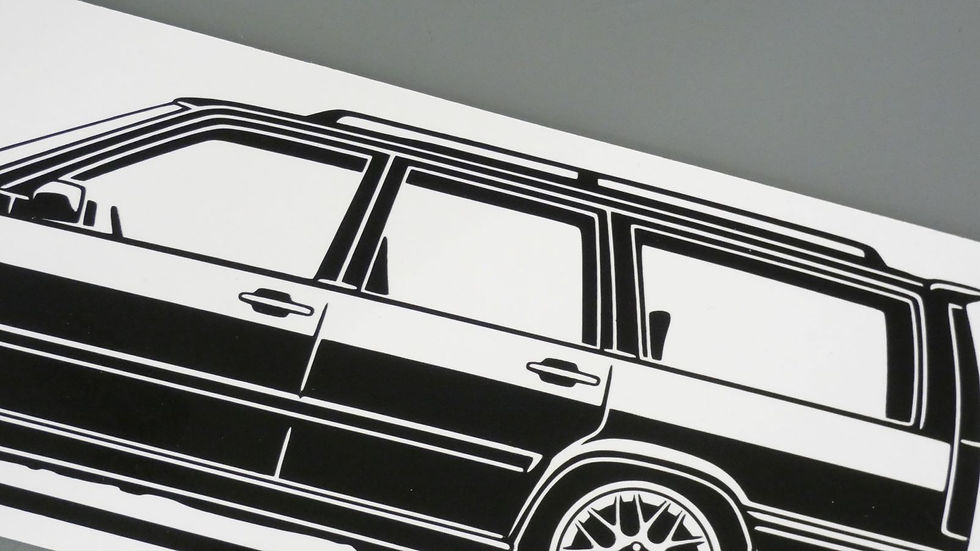 Miniaturbild: Volvo V70 Aufkleber Silhouette schwarz, Volvo V70 Sticker Silhouette schwarz, Volvo V70 side view sticker black