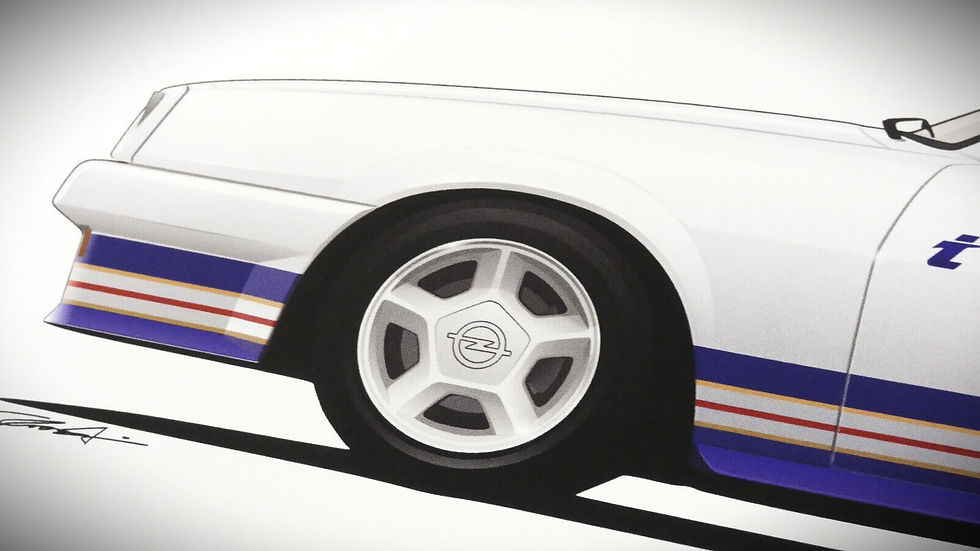 Miniaturbild: Opel Manta Poster Opel Manta B i200, 400 und 400 Breitbau Kunstdruck DIN A2 matt