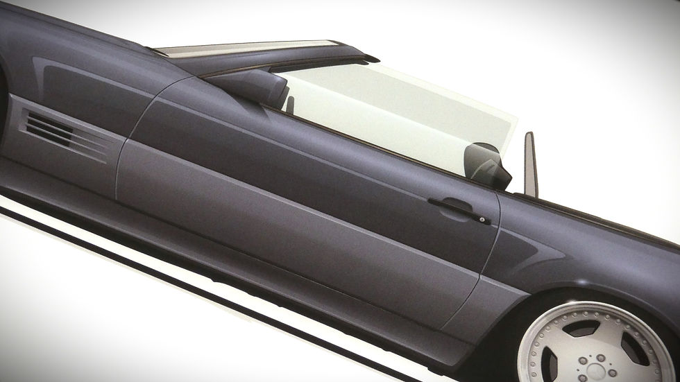 Miniaturbild: Mercedes SL R129 Kunstdruck Poster im DIN A2 Hochformat