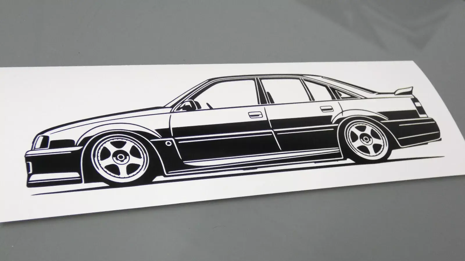 Lotus Omega Sticker, Lotus Omega schwarz,  Lotus Omega Aufkleber Silhouette schwarz, Lotus Omega side view sticker black