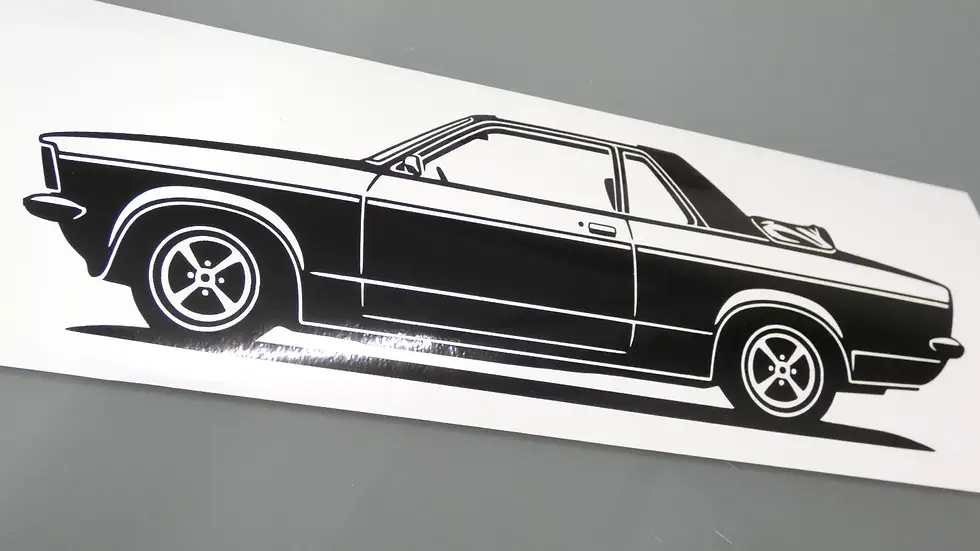 Opel Kadett C Sticker, Opel Kadett C Aero Aufkleber Silhouette schwarz, Opel Kadett C Aero side view sticker black