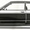 Miniaturbild: Opel Kadett C Sticker, Opel Kadett C Limo tuning Aufkleber Silhouette schwarz, Opel Kadett C side view tuning sticker black