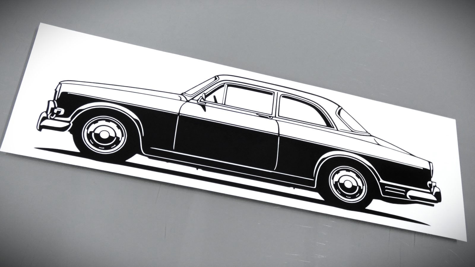 Volvo Amazon 121 Silhouette, Volvo Amazone 121 Aufkleber schwarz, Volvo Amazon sticker silhouette black