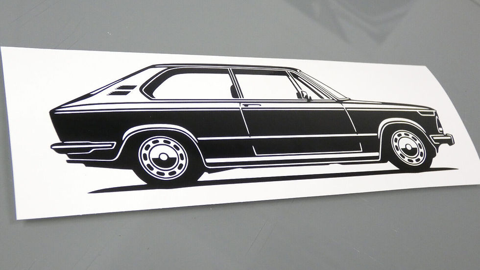 Miniaturbild: BMW 02 Sticker Silhouette schwarz, BMW E6 02 2002 Aufkleber Silhouette schwarz, BMW 02 E6 touring side view sticker black