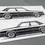 Miniaturbild: Audi 80 GTE B2 Aufkleber Silhouette schwarz, Audi 80 GTE B2 Sticker Silhouette schwarz, Audi 80 side view sticker black