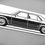 Miniaturbild: Fiat 132 Aufkleber, Fiat 132 Aufkleber Sticker Silhouette schwarz, Fiat 132 side view silhouette black