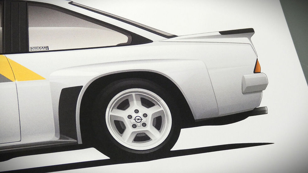 Miniaturbild: Opel Manta Poster Opel Manta B i200, 400 und 400 Breitbau Kunstdruck DIN A2 matt