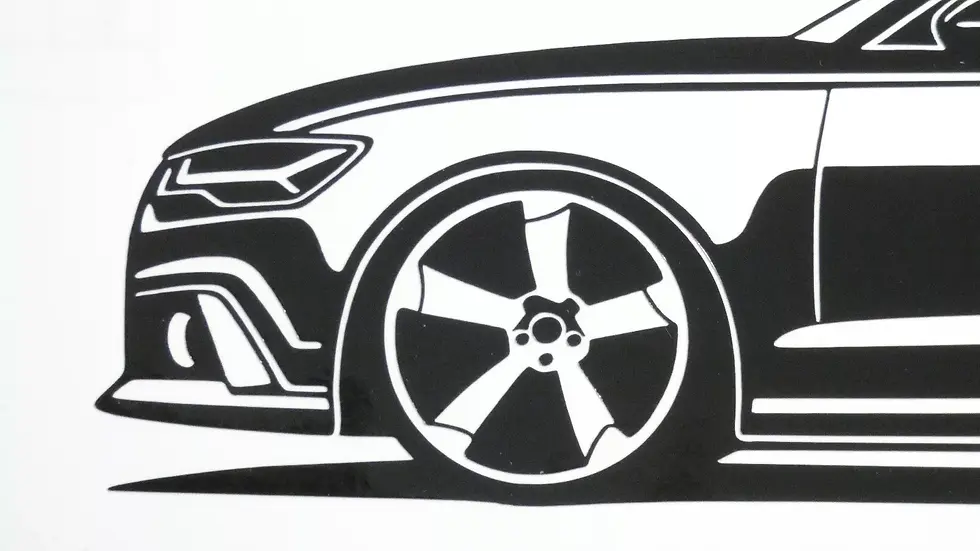 Miniaturbild: Audi RS6 C7 Avant Aufkleber Silhouette schwarz, Audi RS6 Sticker Silhouette schwarz, Audi RS6 C7 side view sticker black