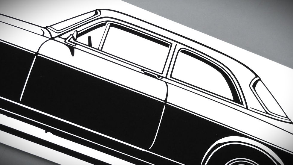 Miniaturbild: Volvo Amazon 121 Silhouette, Volvo Amazone 121 Aufkleber schwarz, Volvo Amazon sticker silhouette black