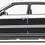 Miniaturbild: Audi 80 Sticker Silhouette schwarz, Audi 80 B4 Competition Aufkleber Silhouette schwarz, Audi 80 B4 side view sticker black