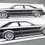 Miniaturbild: Audi Coupe Typ 89 B3 Aufkleber Silhouette schwarz, Audi Coupe 80 90 Sticker Sticker Silhouette schwarz, Audi Coupe side view