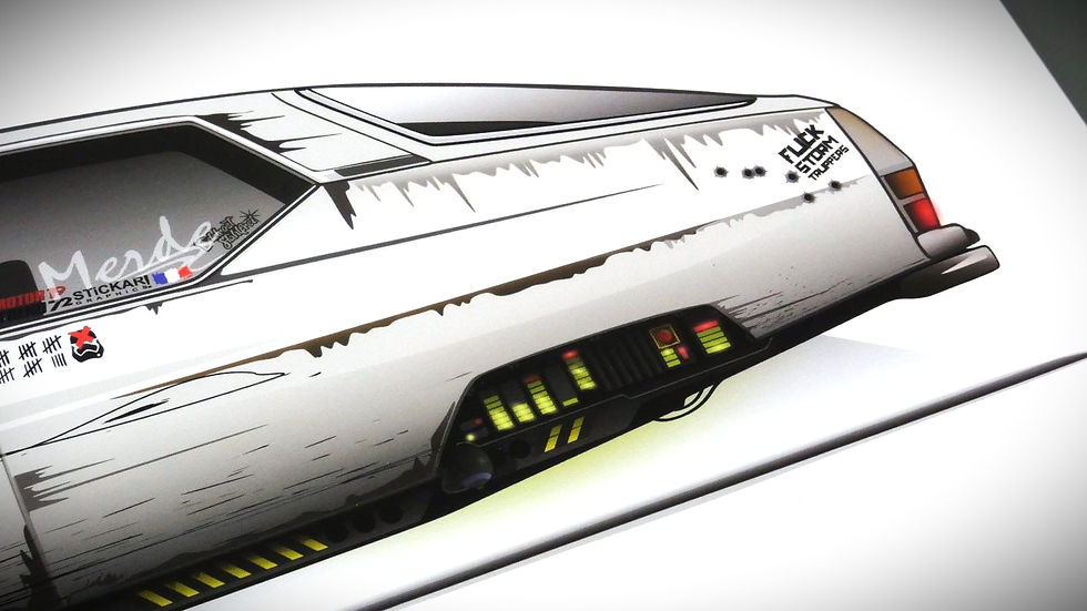 Miniaturbild: Citroen SM STAR-WARS Kunstdruck Poster im DIN A2
