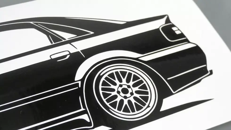 Miniaturbild: Audi A4 S4 B5 Limo Aufkleber Silhouette schwarz , Audi S4 B5 limo Sticker Silhouette schwarz, Audi S4 B5 side view sticker