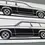 Miniaturbild: Opel Kadett C Sticker, Opel Kadett C Caravan Aufkleber Silhouette schwarz , Opel Kadett C Caravan side view sticker black