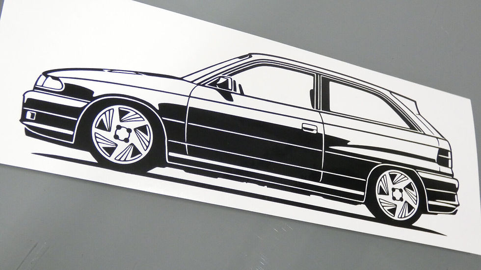 Opel Astra F GSI Sticker, Opel Astra F GSI Aufkleber Silhouette schwarz, Opel Astra F GSI 16V side view sticker black 1