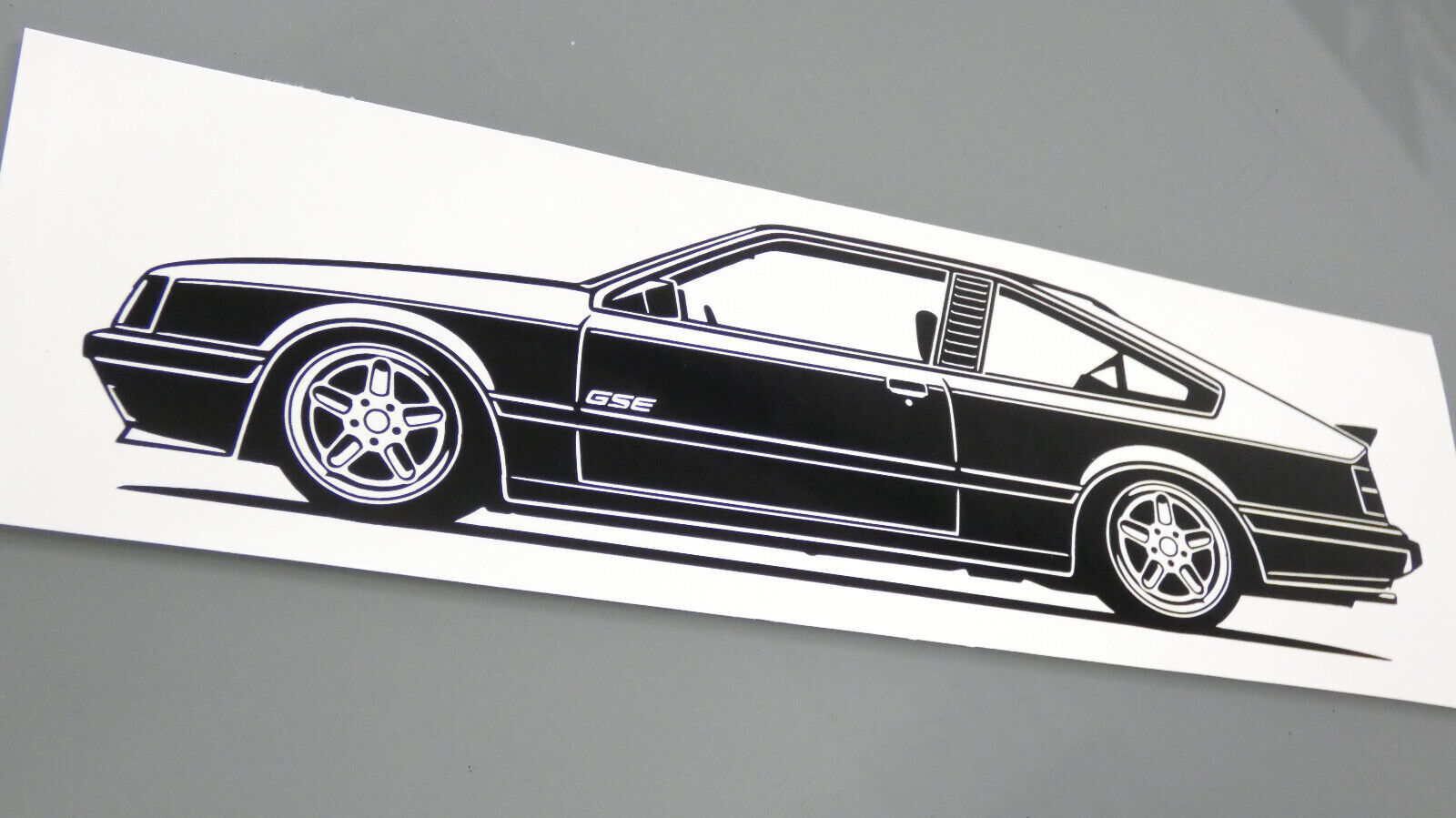 Opel Monza Sticker, Opel Monza GSE tuning Aufkleber Silhouette schwarz, Opel Monza side view sticker black
