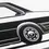 Miniaturbild: Audi 80 B2 Sticker Silhouette schwarz, Audi 80 B2 Limo Aufkleber Silhouette schwarz, Audi 80 B2 side view sticker black
