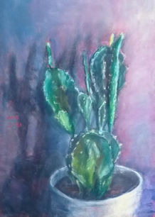 Ann Rohde Rasmussen  Min Jamaica kaktus  40x 30cm