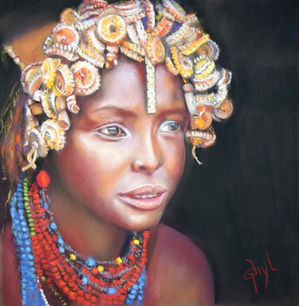 Jewels in Ethiopia (Dassanech), 50x50cm. Ghislaine Fabre.jpeg