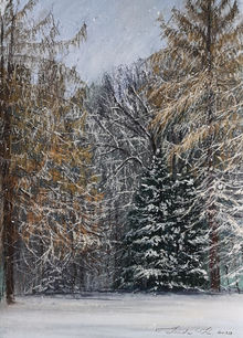 Linda Kritskaya, One Day in December, 40x30 cm,