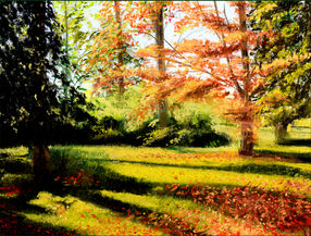 John King, Hotham Park, 12x16_