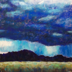 Joanna Gray, Stormy sky over Boulder, 12x12,5”