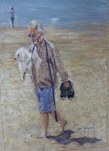 Jan Hargood, Man and his dog!, 30x40 cm .jpeg