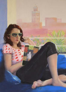 Relaxed in the Pink City, Ruth Mann PGE.jpeg