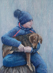 Linda Kritskaya, True friend, 50x40 cm .jpeg