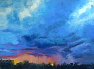 Dolores Saul PGE, Late Summer Storm, 30x40cm