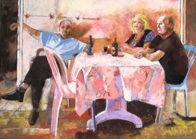 Motti Shoval, Beer brake, 50x70cm