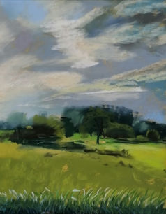 Ute Farr, Evening clouds, 24 x 30 cm