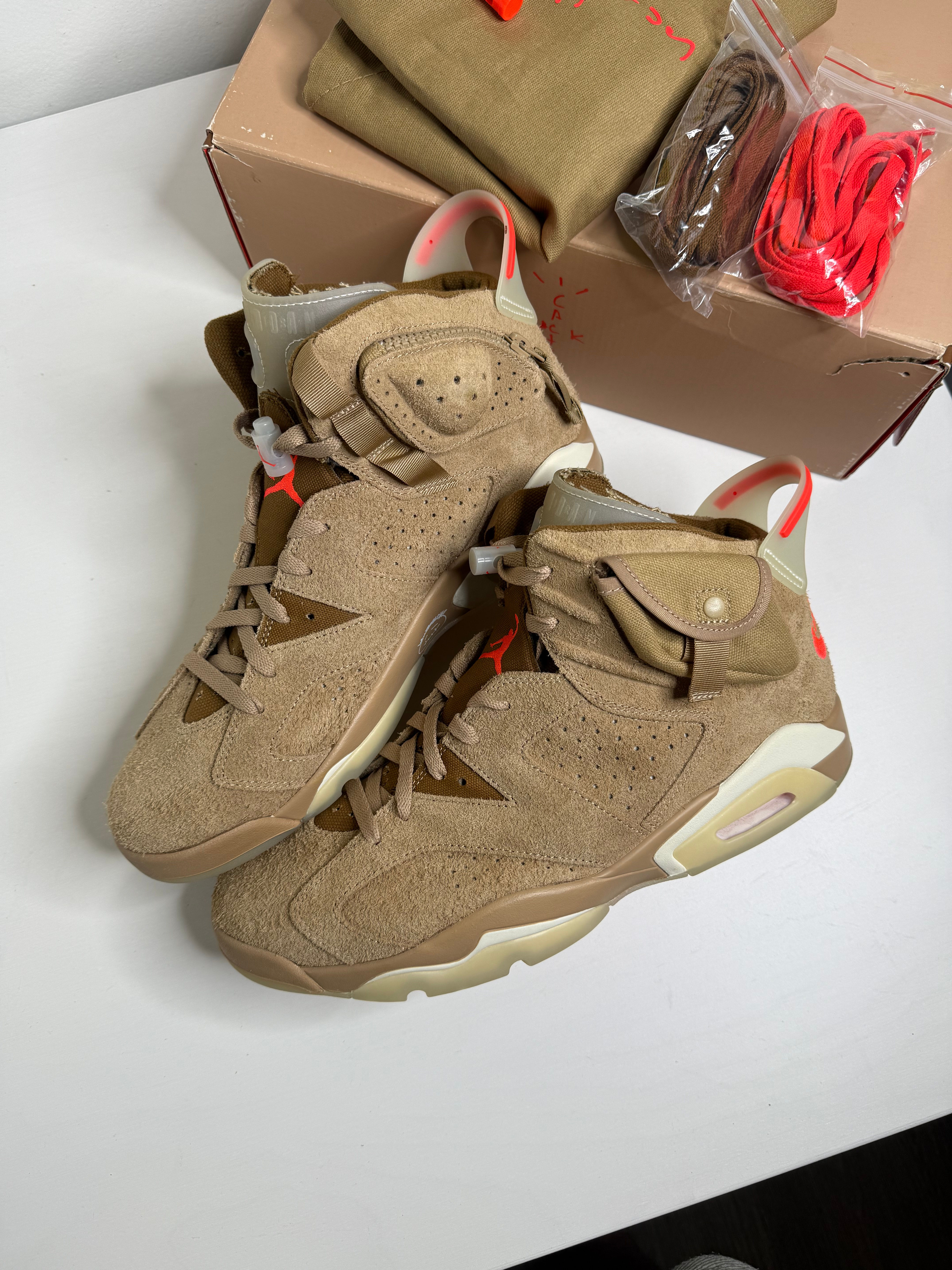 Air Jordan 6 x Travis Scott "British Khaki" (12.5) *PREOWNED*