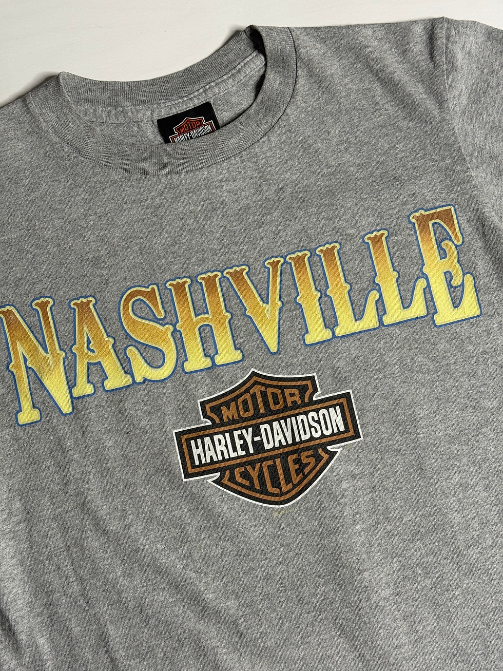 Thumbnail: Y2K Harley Davidson Nashville Music City Tee “Grey” [M] PREOWNED