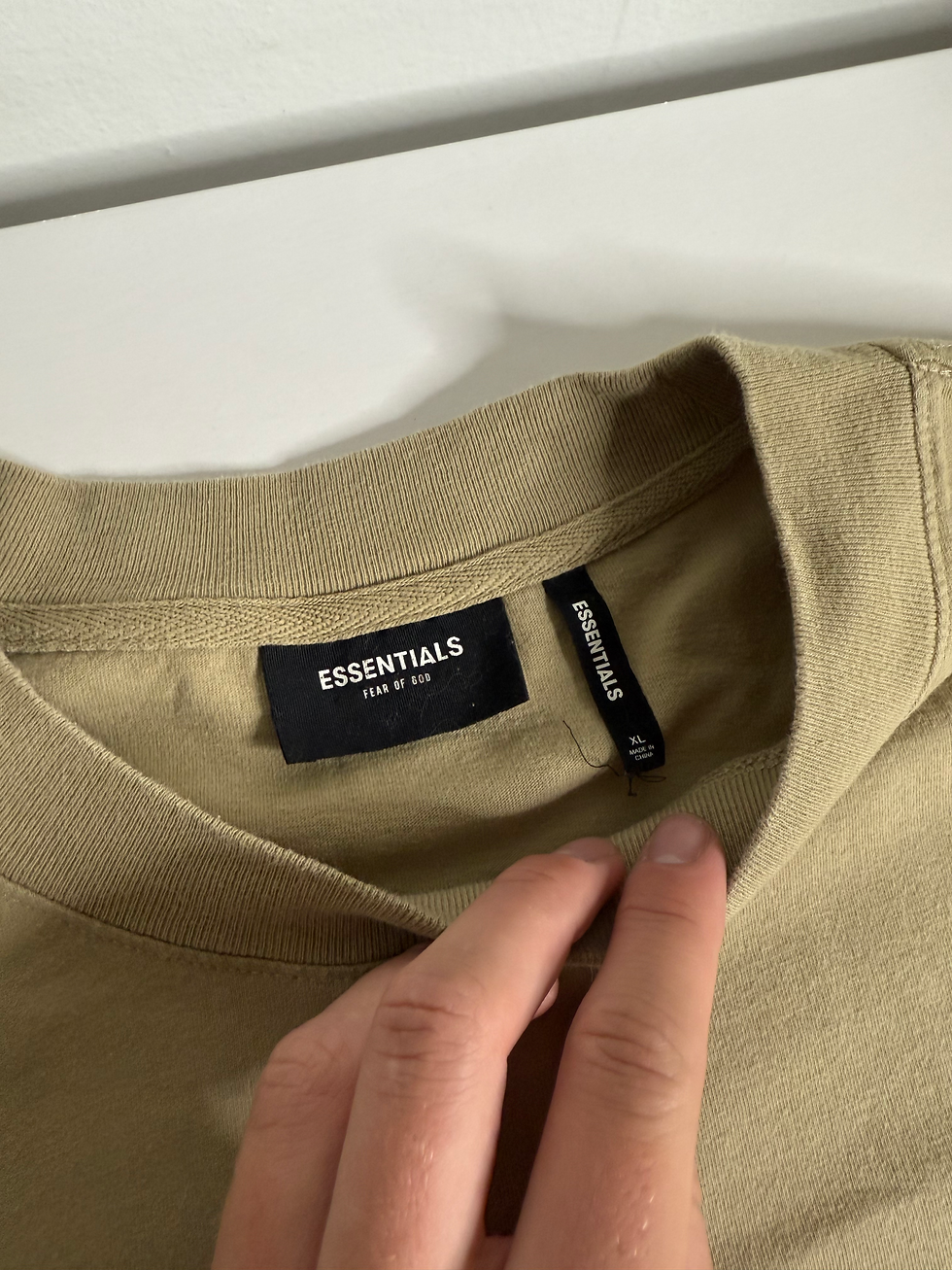 Thumbnail: OG Essentials L/S Back Logo Tee "Taupe" (XL) *PREOWNED*