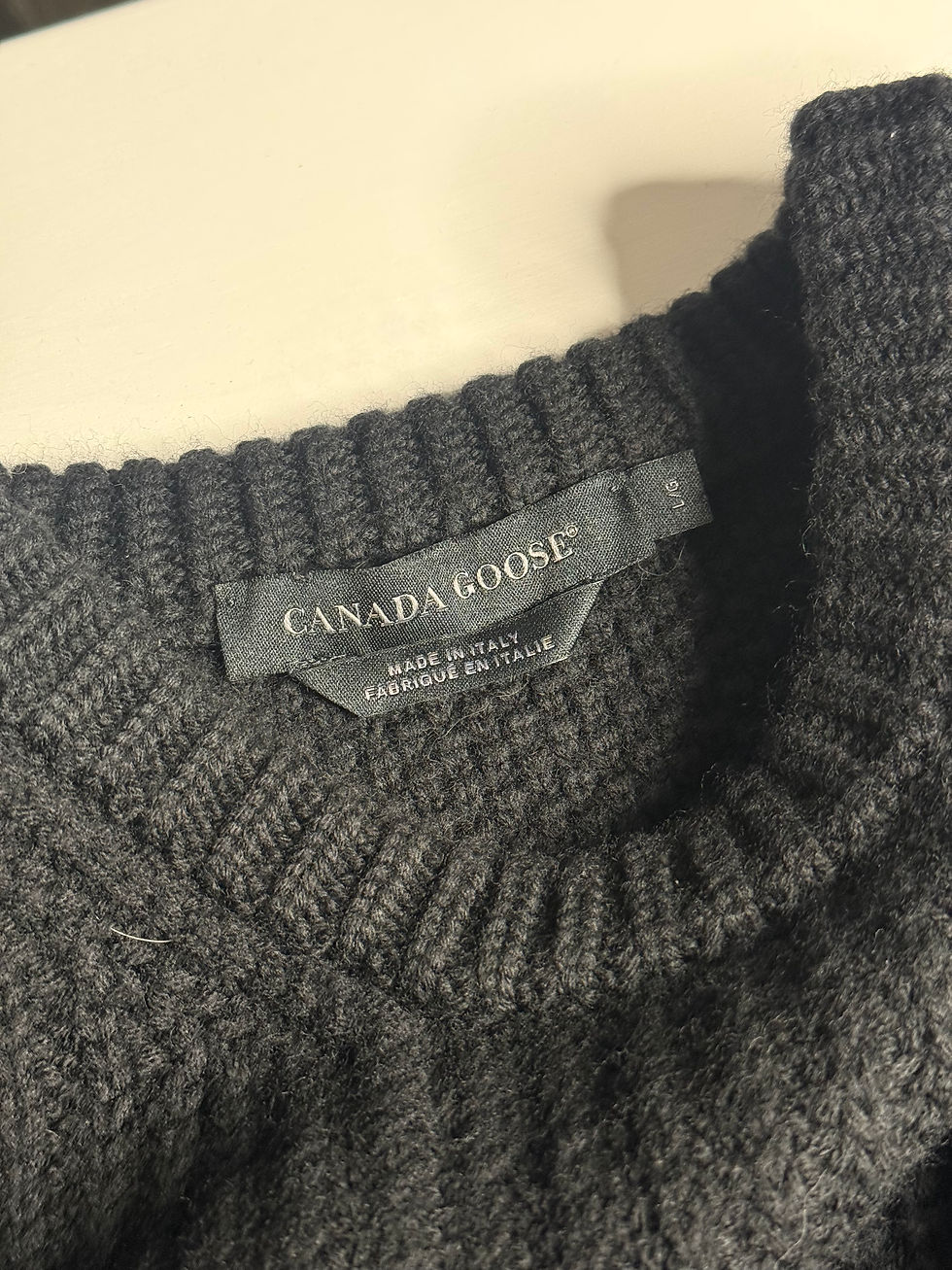 Thumbnail: Canada Goose Knitted Sweater “Black” [L] PREOWNED