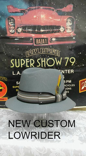 New Custom Gray Lowrider hat | frankshats