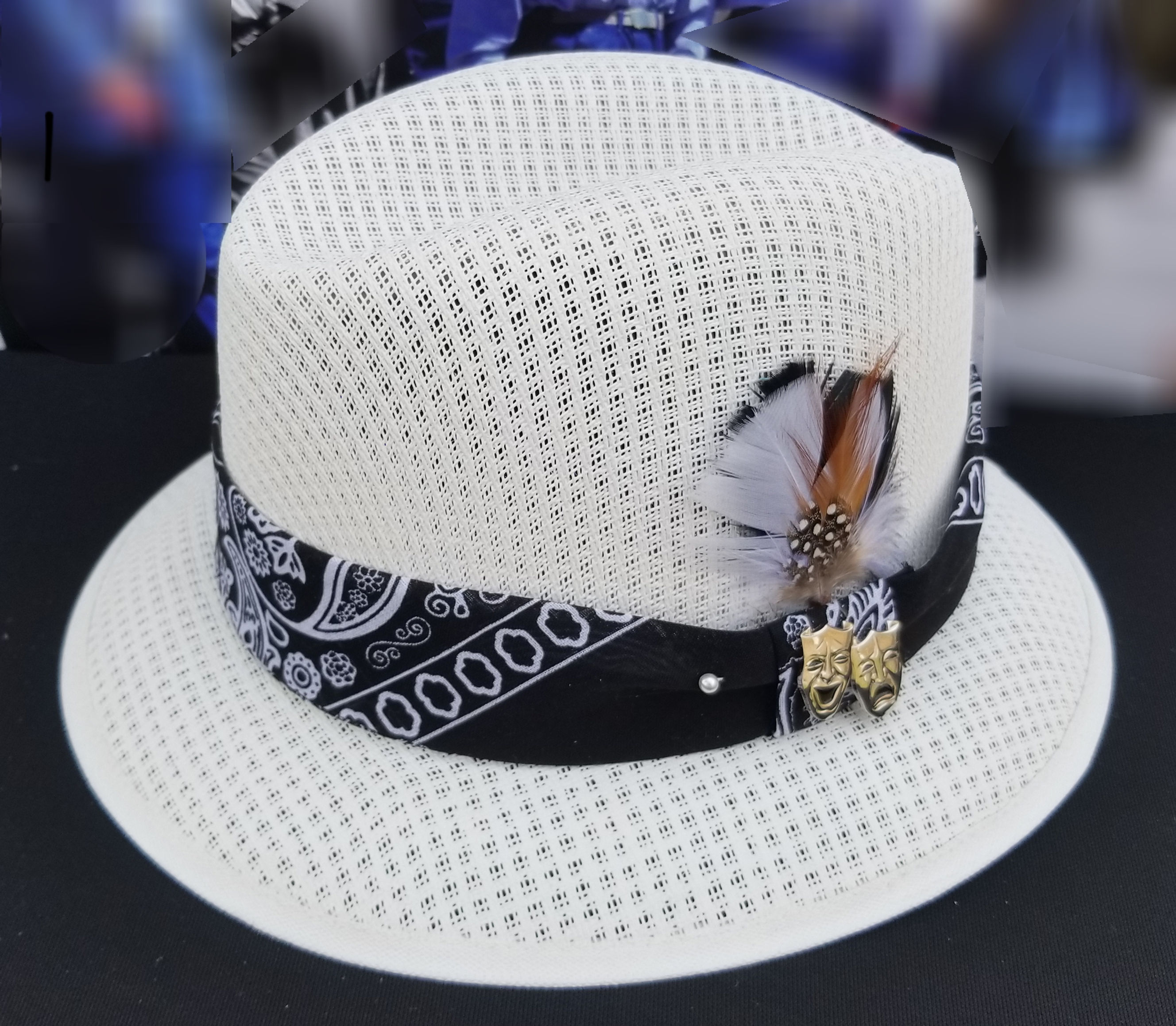 Traditional Garcia White Bandana Lowrider with P