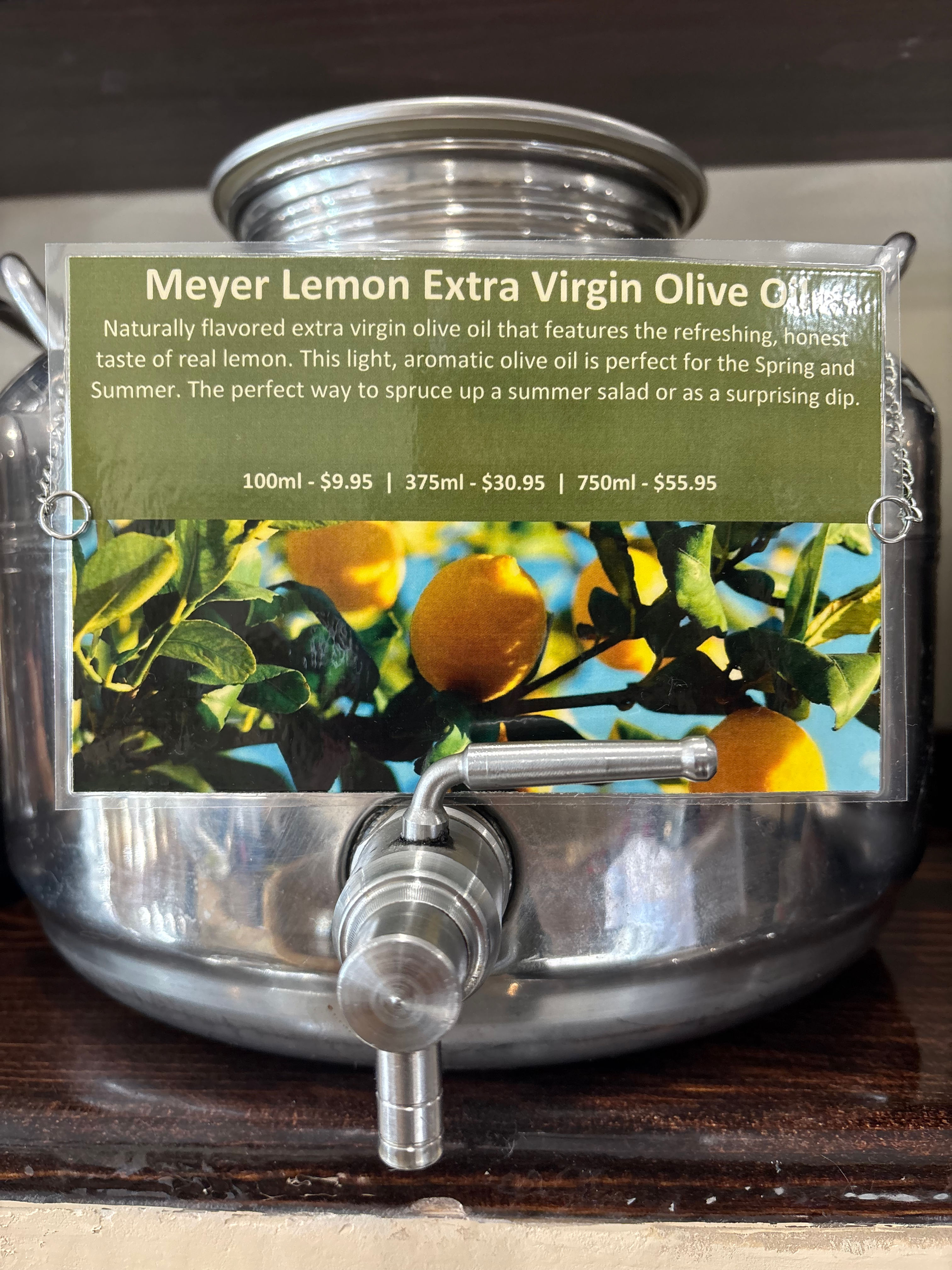 Meyer Lemon Infused Olive Oil