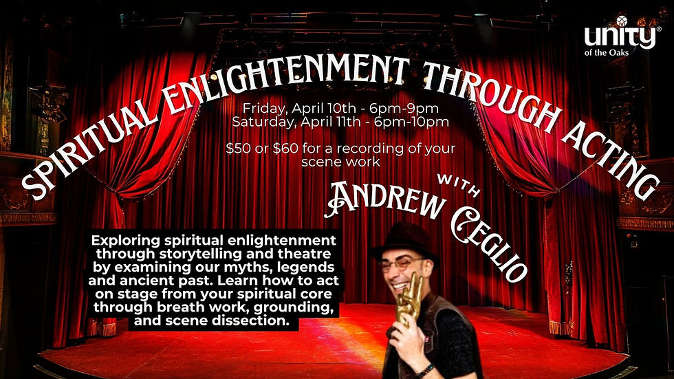 Spiritual Enlightenment Through Acting