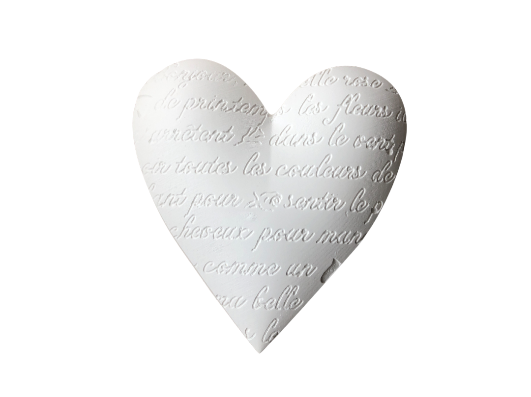GESSO PERFUMADO - Coração Letras