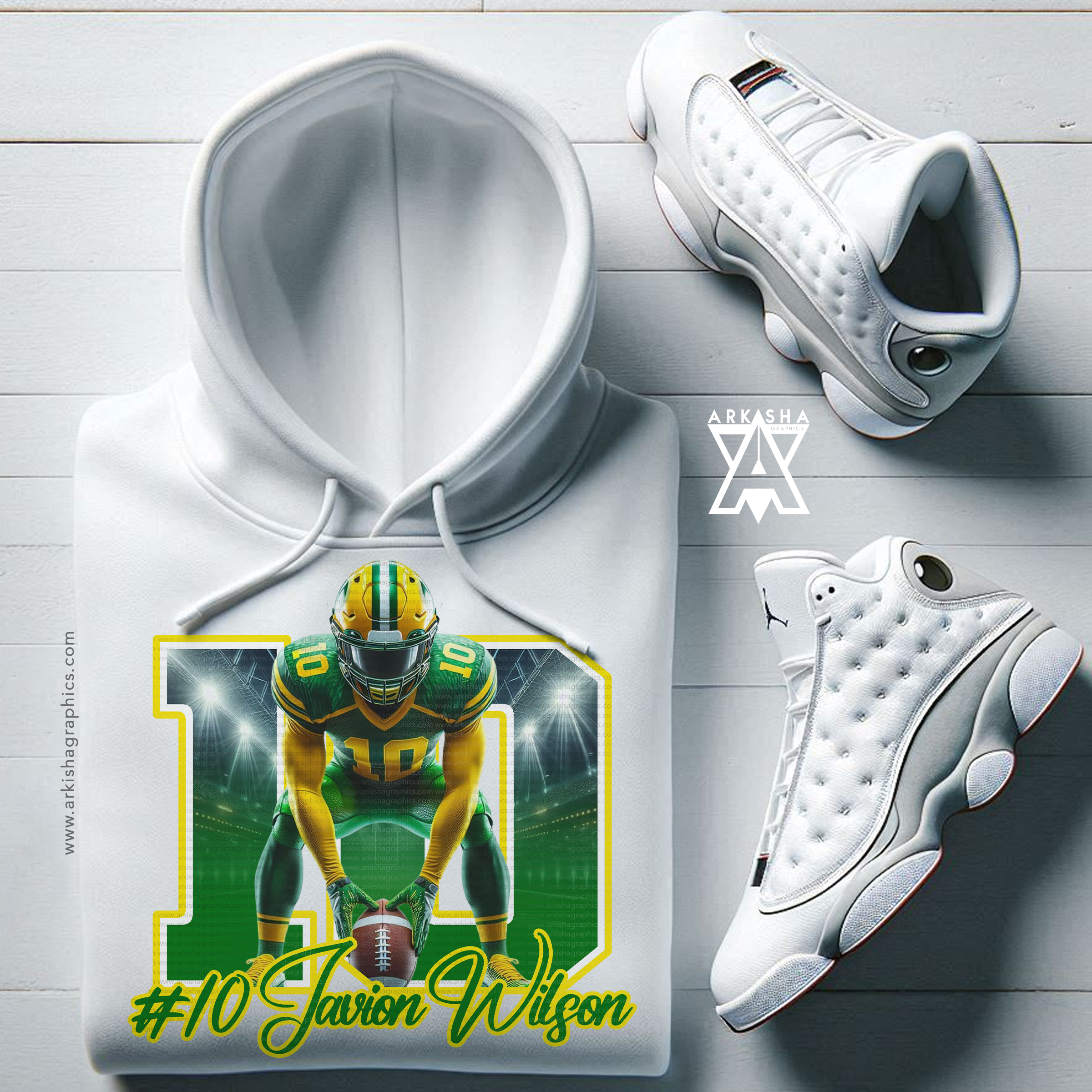 CUSTOM Football T-Shirt Graphic – Personalized Sports Design