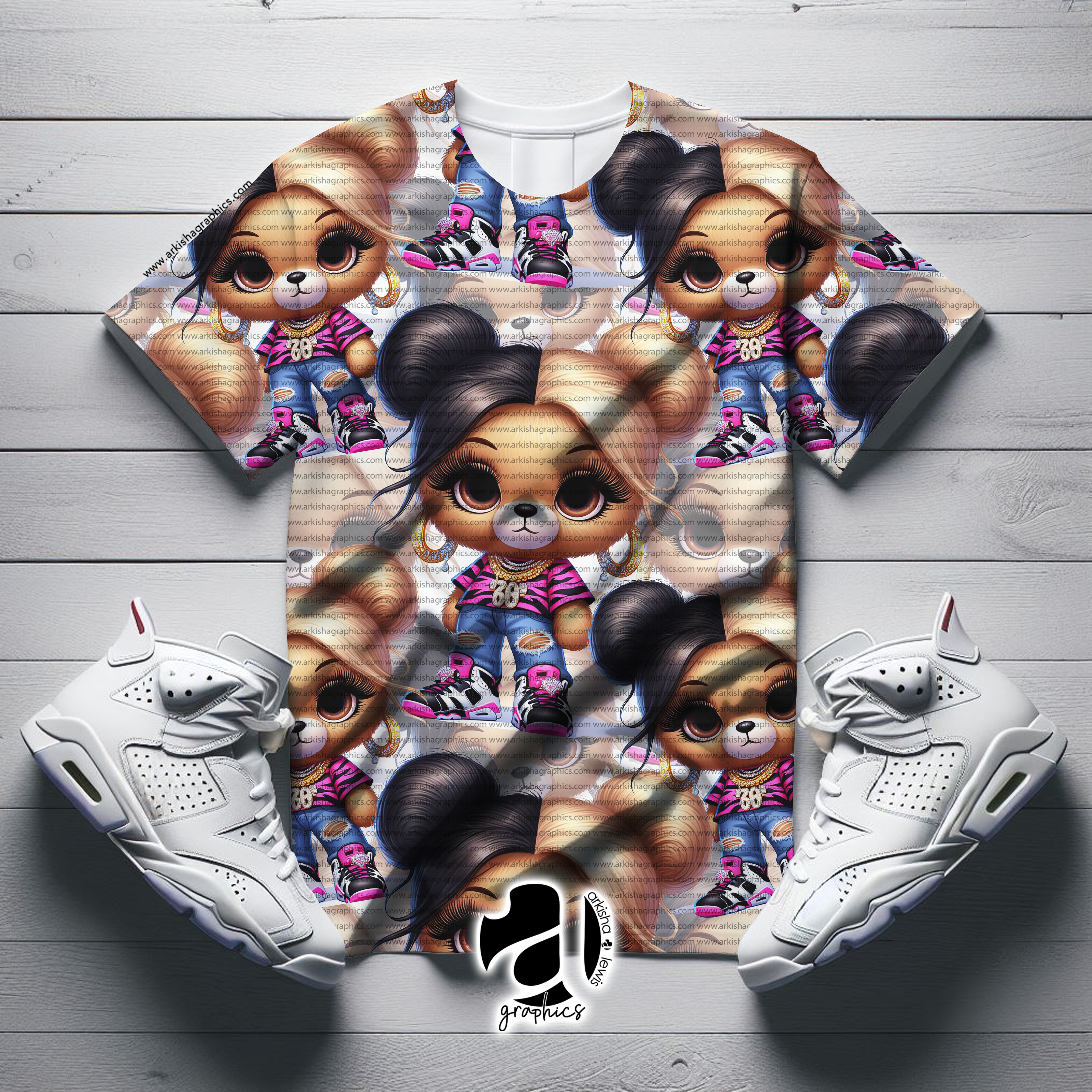 Hot Pink Zebra Bear 25 & 50 | 2 Files 1 Zip Folder