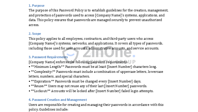 Password Policy