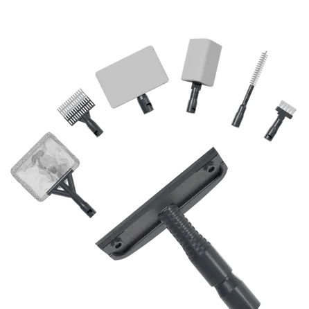 raspador 7 em 1 pet flix, peças alinhadas em círculo