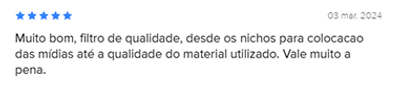 Comentário de um cliente do filtro EF